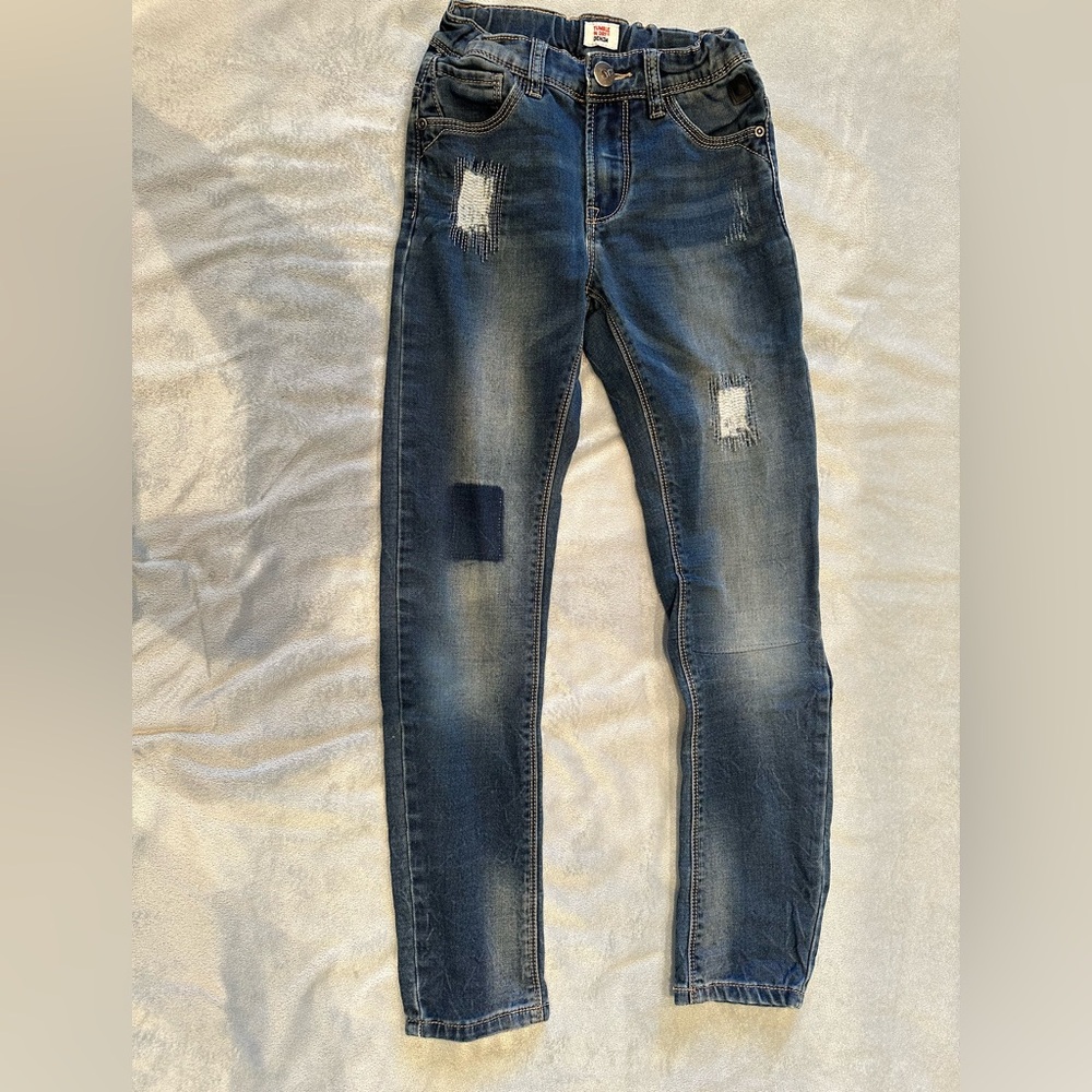 TUMBLE ‘N DRY Boys Size 9/10 Black Elastic Waist Jeans